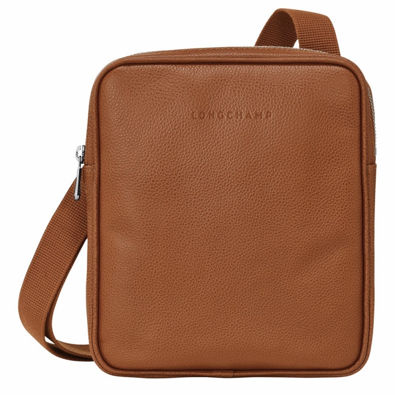 Brown Longchamp Le Foulonne XS Men's Crossbody Bags
